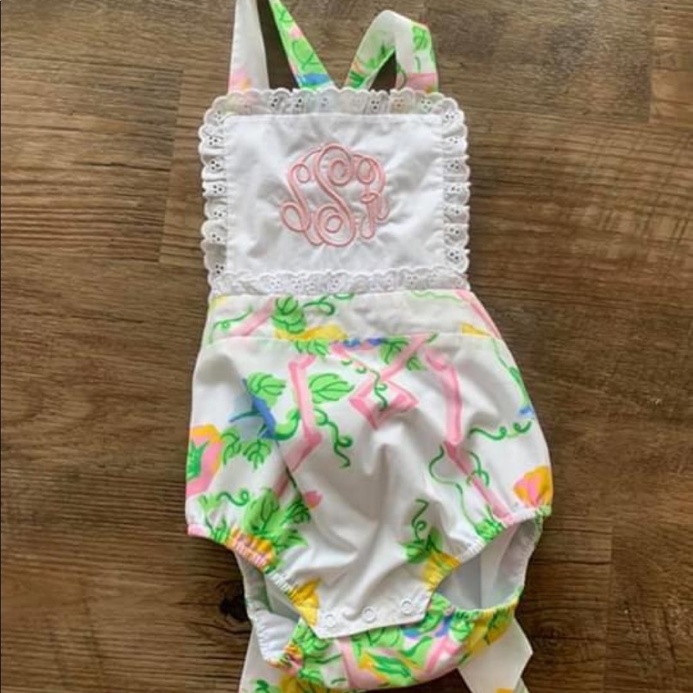 TBBC Sally Sunsuit with “SSR” Monogram - Picture 1 of 4